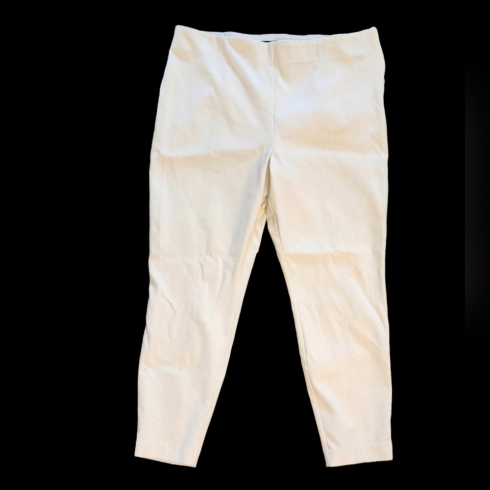 Talbots Classic White Portland Pants